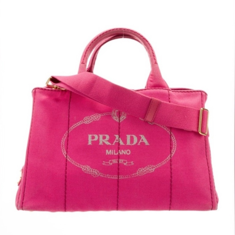 Prada Pink Tote Bag Luxury Structured Design